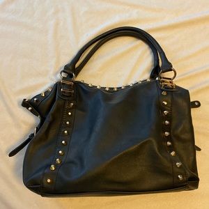 Real leather black bag